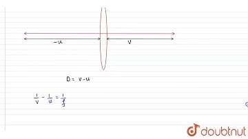 The minimum distance between a real object and its real image formed by a thin converging lens o...
