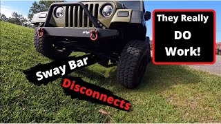 Jeep TJ Sway Bar Disconnects!