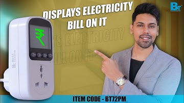 Best LCD Power Meter Plug for Watts, Voltage, and Amps Monitoring | BlackT BT72PM Power Meter Plug