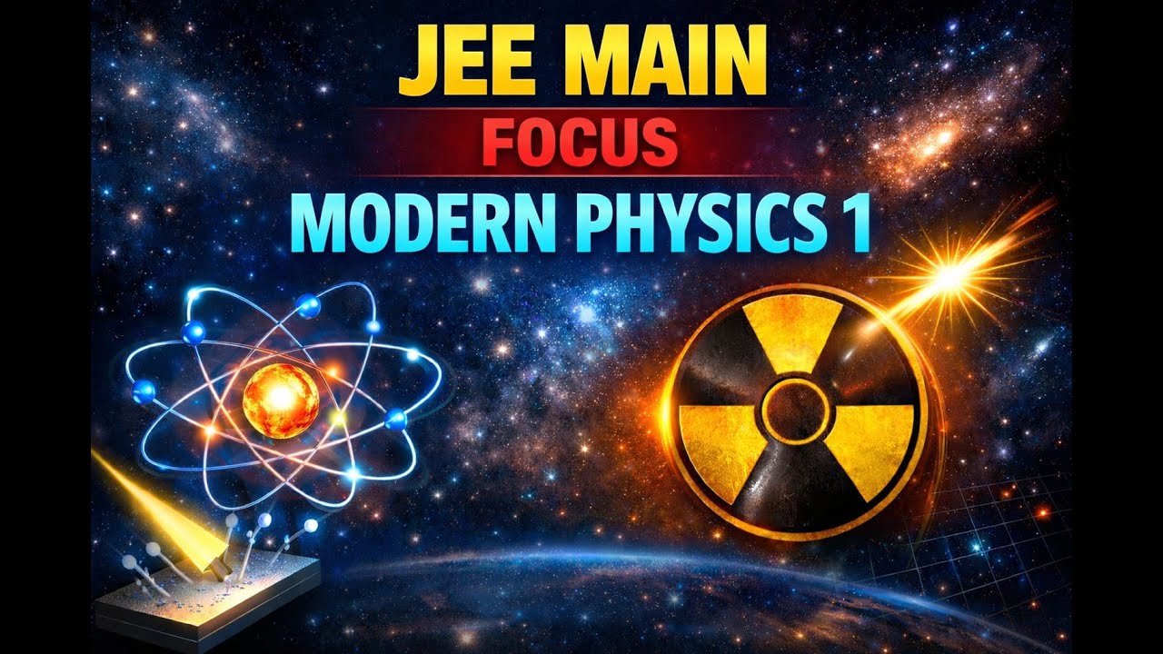 FAST TRACK REVISION OF MODERN PHYSICS PART 1 FOR JEE MAIN 2026 BY D B SINGH