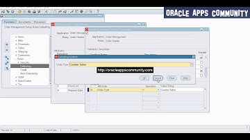Defaulting Rules Setup - Oracle Order Management