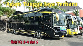 Bus Agam Tungga Jaya Terbaru Watna Kuning dan Biru SR3 Panorama HD - Unit Ke 4 dan 5