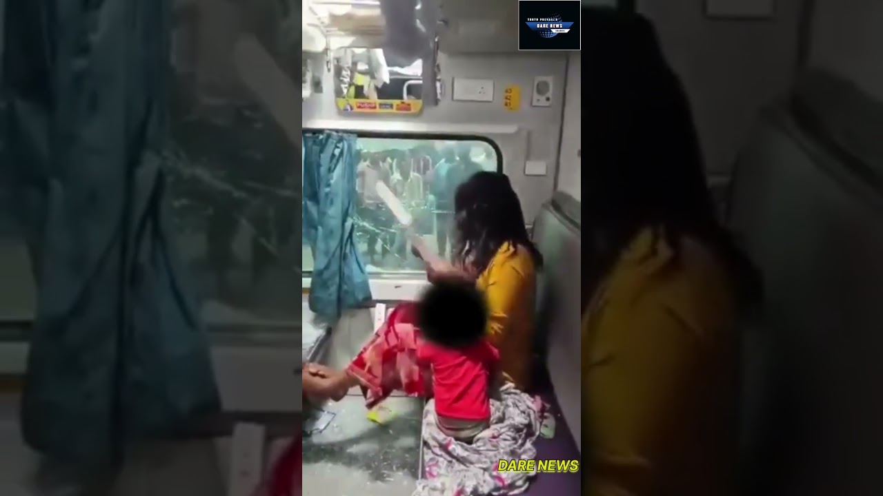 disturbing incident from Madhya Pradesh gone viral after a woman on Indore–Delhi train smashed