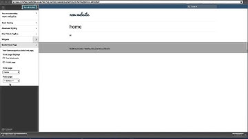 4   Creating a static home page in WordPress