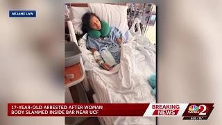 Teen arrested after woman body-slammed at bar near UCF sheriff s office says