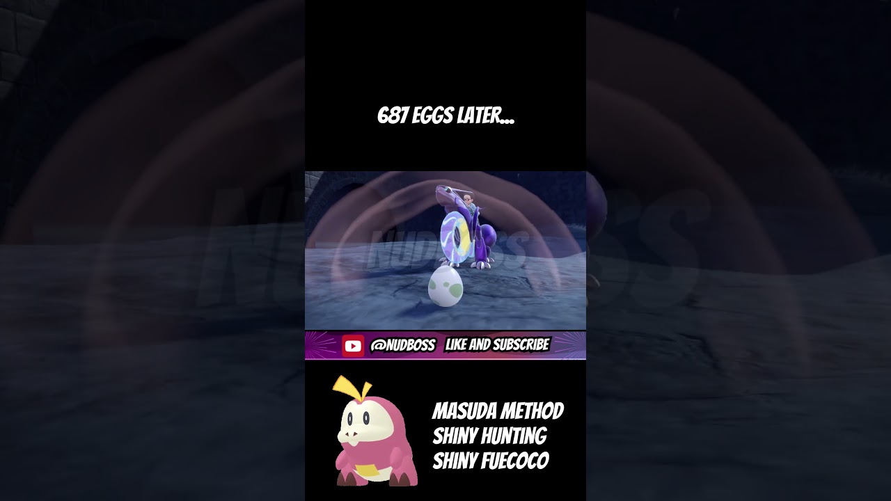 687 EGGS LATER... SHINY FUECOCO | Pokemon Masuda Method