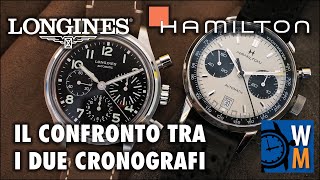 Hamilton Intra Matic Auto Chrono e Longines Avigation BigEye, il confronto tra i due cronografi