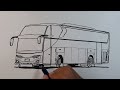 menggambar bus , bus telolet , jet bus 3 ,cara menggambar bus