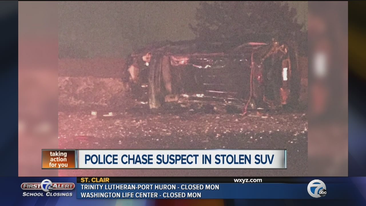 Man in ICU after stealing car, leading police on chase and crashing ...