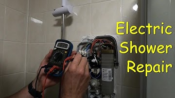Broken Shower, Fixing electric shower that wont turn on. Replacing solenoid coil.