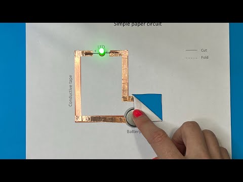Simple paper circuit