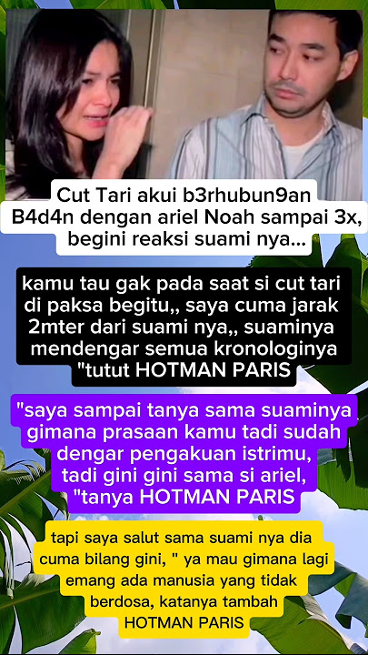 begini reaksi suami cut tari