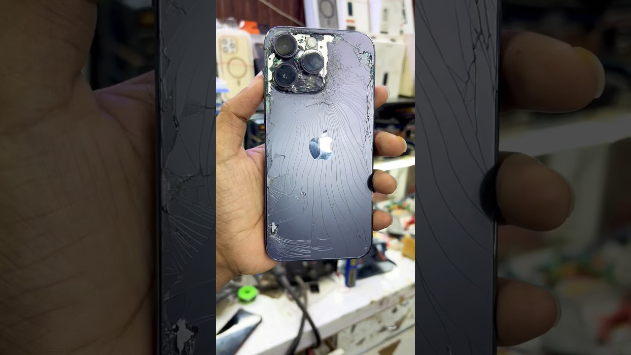 iPhone 14 Pro Max back Glass Replacement #iphone #shorts