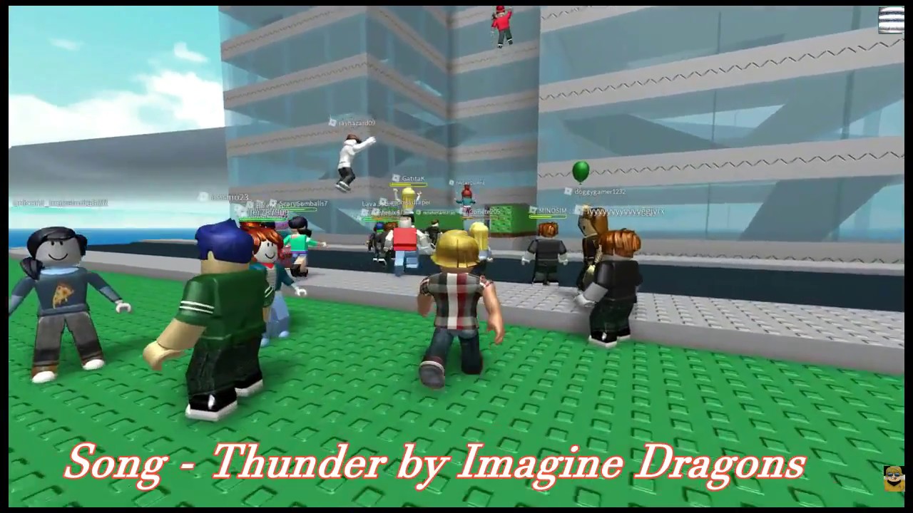 Thunder By Imagine Dragons Natural Disaster Survival Music Video Youtube - imagine dragons thunder roblox