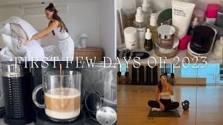 the first few days of 2023 (how I set goals that stick & my new workout plan) + LIFE UPDATE