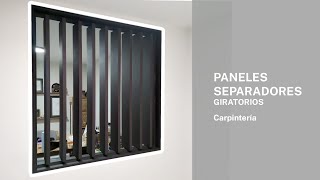 Fabricación Paneles Separadores Giratorios || Carpintería