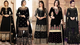 Black Colour Sharara Suit || Hamuz Trendz || #suit #black screenshot 3