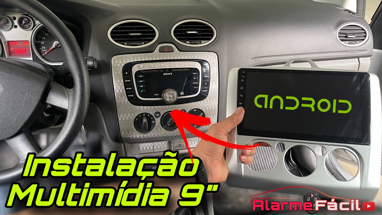 Instalação Multimídia Android 9” no Ford Focus ✅