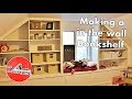 Building a in the wall bookshelf