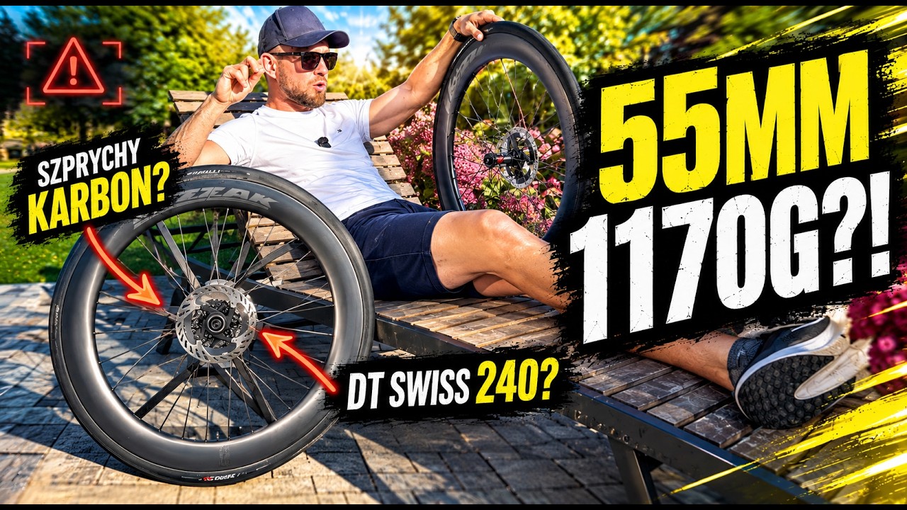 Test kół Kozzak ViNNeR R55 — kadr z filmu DZIK KOLARSTWA