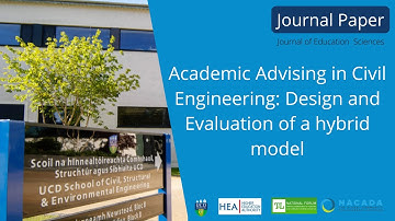 Academic Advising in Civil Engineering: Design and Evaluation of a hybrid model
