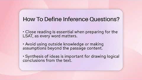 How To Define Inference Questions? - Law School Prep Hub