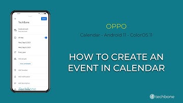 How to Create an Event in Calendar - Oppo [Android 11 - ColorOS 11]