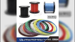 30AWG UL10064 PTFE Wires 5/10/20/30/40/50/100/200/500m Ultra Fine Micro Litz FEP Insulation Tinned C