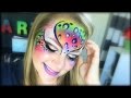 Colorful Cheetah Makeup and Face Painting