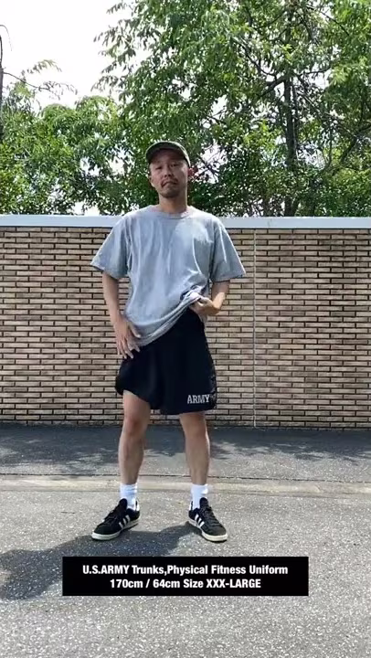 【アメリカ軍 U.S.ARMY PFU ショーツ 】XXX-LARGEを穿いてみた。