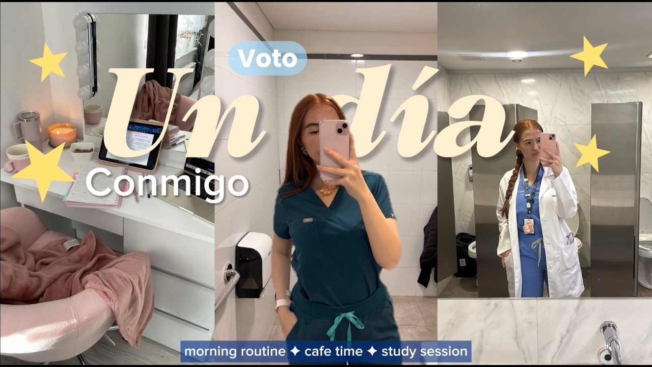 UN DÍA PRODUCTIVO CONMIGO+ UNIVERSIDAD 🤍✨| Tips de estudio, clases, café, skincare