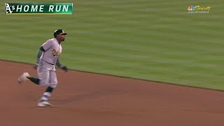 OAK@KC: Davis cranks a solo home run to left field