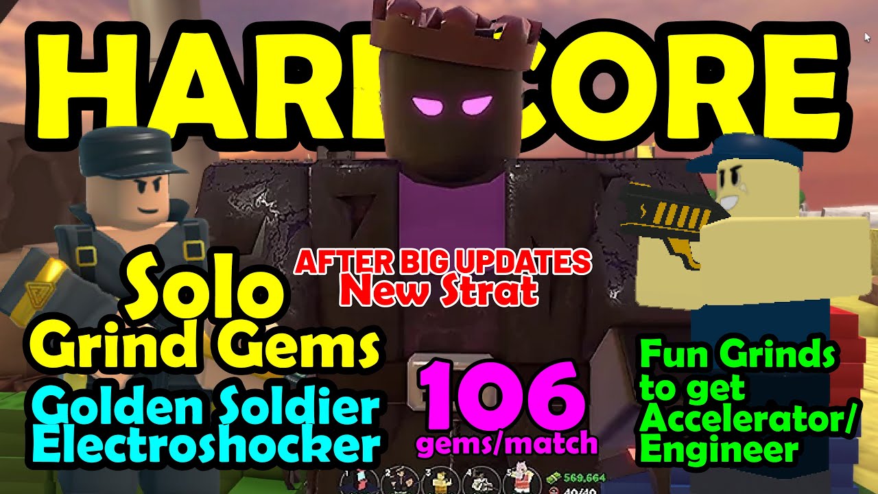 golden soldier tds Solo Hardcore Strat Grind Gems tds good for get