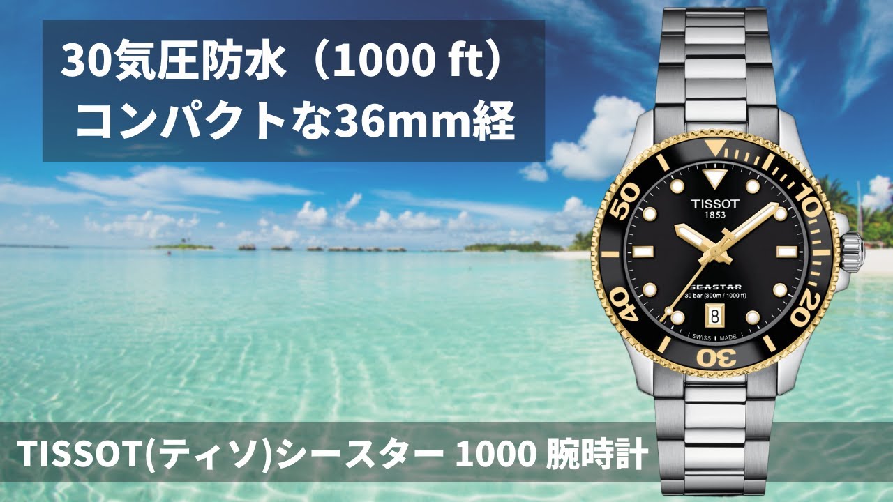 TISSOT(ティソ）Seastar 1000 (シースター1000) 36mm 腕時計 T120