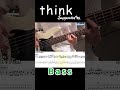 think / Suspended 4th Inst~ソロベースカバー #sus4 #サスフォー #ベース #tab #Shorts