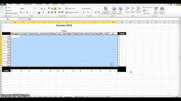 How to Make a Budget in Excel - Part 4