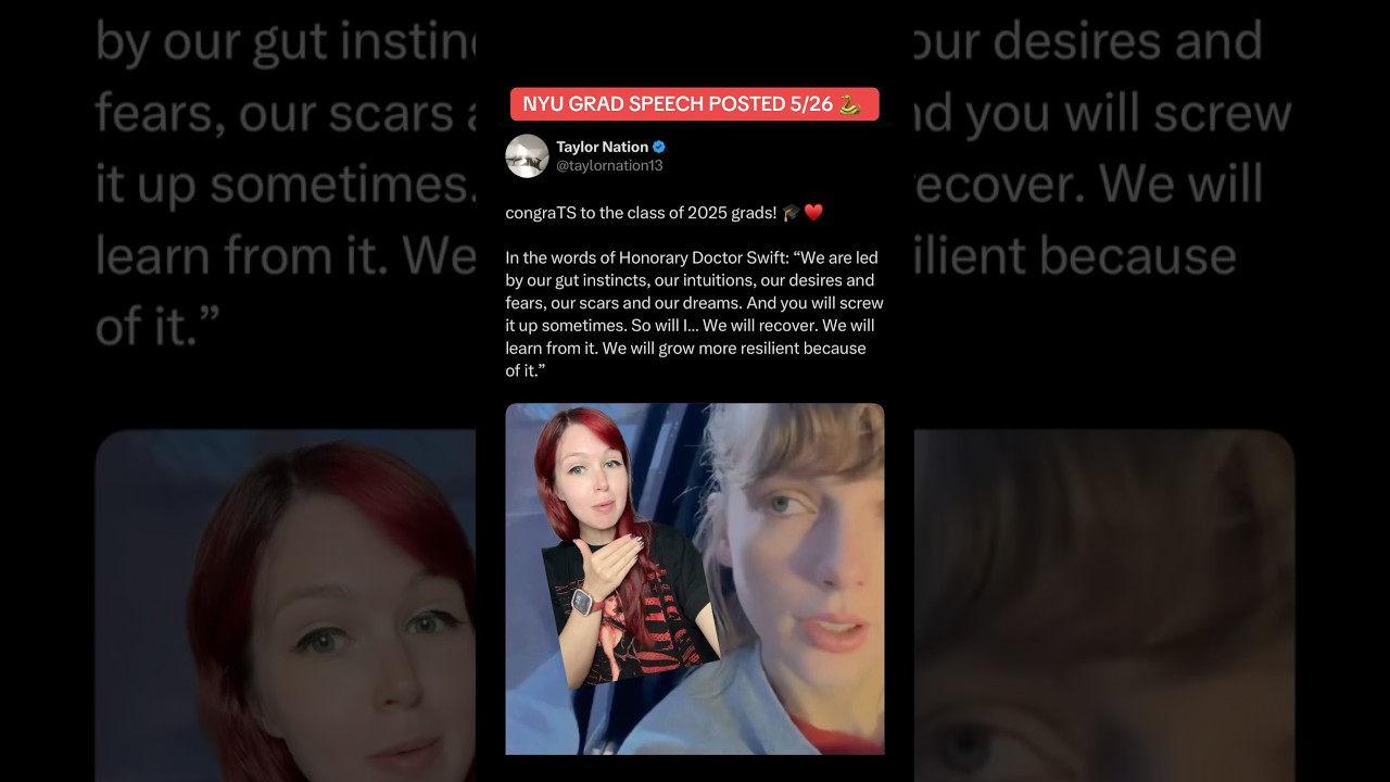 NYU grad speech of course posted 5/26 🤭 