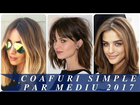 Coafuri Simple Par Mediu 2017 Youtube