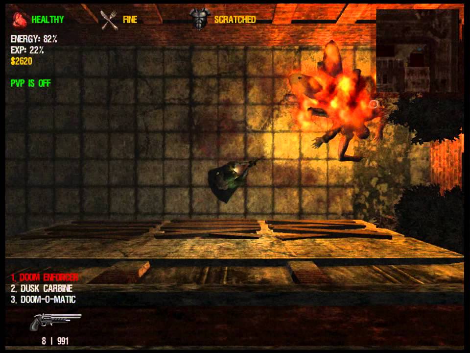 Dead Frontier: Dusk Enforcer vs Giant Flaming Spider