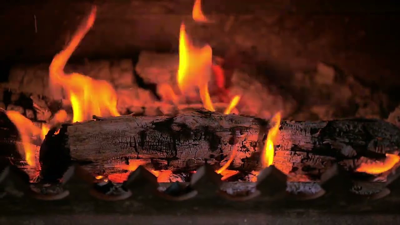 Warm Cozy Fireplace 🔥🔥 Fire Flames Ambience | Relaxing Background Video (1 Hour)