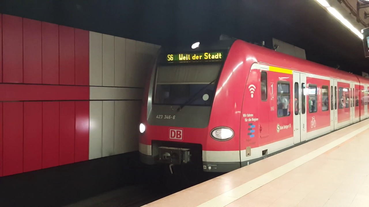 2x SBahn in Stuttgart Hbf(tief) S6 Weil der Stadt YouTube