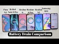 Realme 6 Pro Battery drain Vs Realme 6 Vs Poco X2 Vs Realme X2 Vs Redmi Note 8 Pro Vs Samsung M31