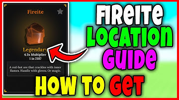 How to GET FIREITE FAST in THE FORGE - FIREITE BEST DROP LOCATION Roblox