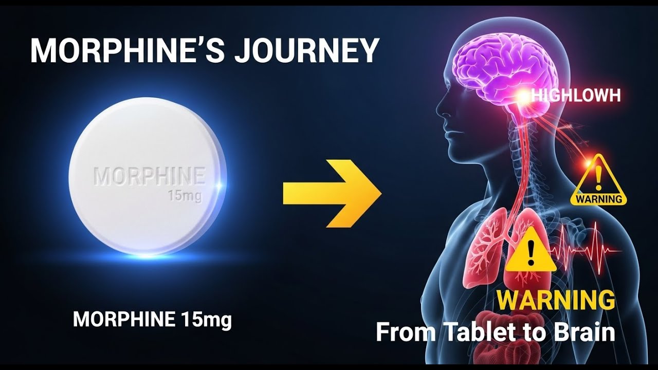 Morphine and Your Body: The Complete Journey from Tablet to Brain | Medical Animation