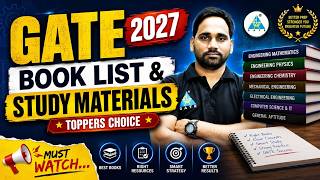 GATE 2027 🔥 BOOK List & Study Materials 🔥Toppers Choice!! #gate2027 screenshot 1