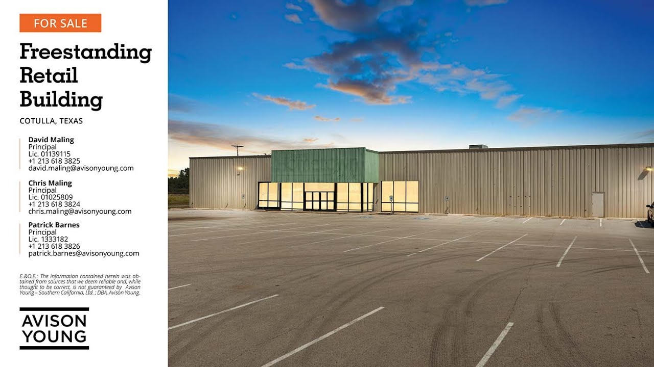 For Sale: Freestanding Single Tenant Retail Building in Cotulla, Texas