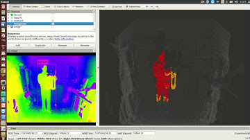 Person detection with attached object (scale) using ADI ToF depth camera.