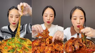 65: The eating special Chinese food by Taozi 🔥🐙 #cooking #sweet #foodstagram #breakfast #fresh #asmr