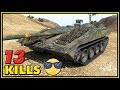 13 Kills Without Taking Damage - Strv S1 - World of Tanks Gameplay