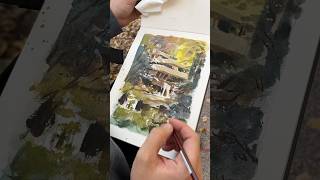 Sketching at Falling Water today #watercolor #sketch #art #fallingwater